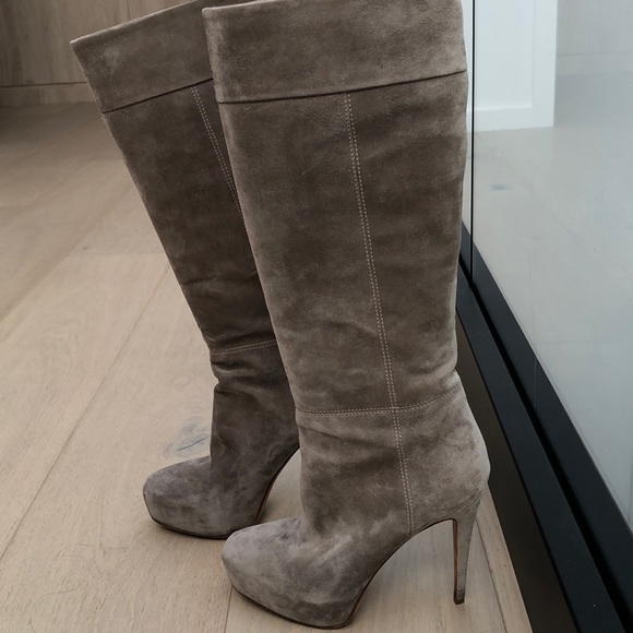 Brian Atwood suede boots - Picture 1 of 13